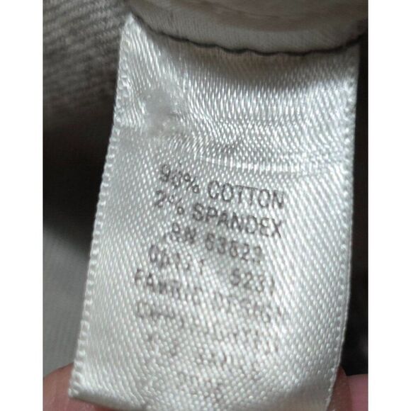 Vintage Inspired Denim Jacket With Floral Embroidery & Button Closure - Picture 10 of 10